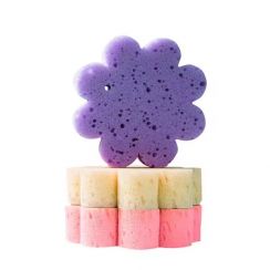 12 Pcs Flower Shape Exfoliating Shower Sponge