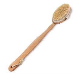 5 Pcs Wooden Long Handled Boar Hair Shower Brush