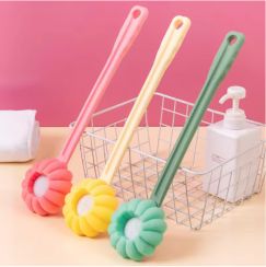 8 Pcs New Long Handle Sponge Bath Brush